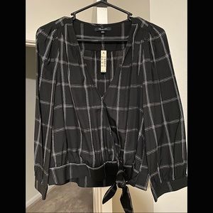 NWT Madewell Cross-Tie Shirt (Medium)